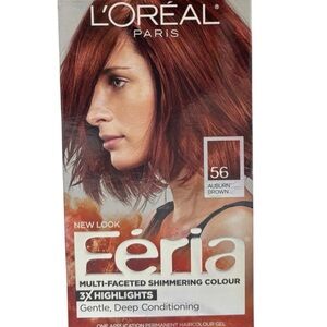 L'Oréal Paris Hair Color Feria Multi-Faceted Shimmering Colour 56 Auburn Brown